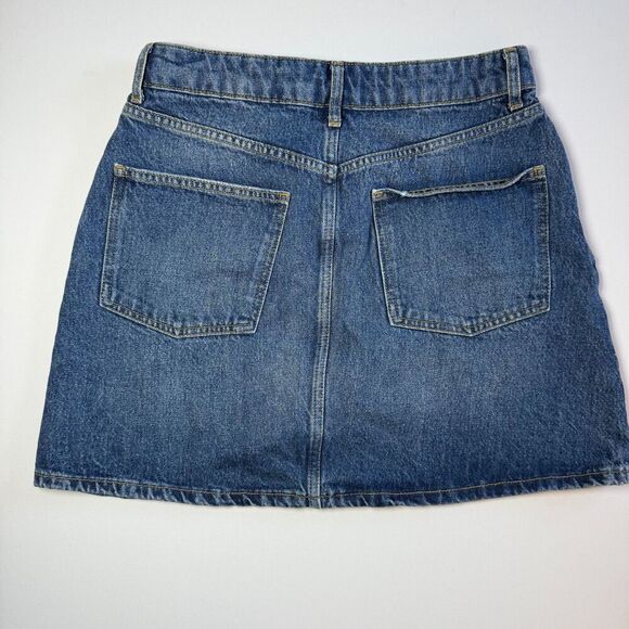 Boden Denim Mini Skirt, Medium Wash, Versatile, Size 8, Boots or Sandals 2/$25 - Picture 2 of 15